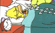 sleeping homer