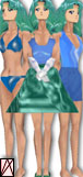 Sailor Neptune's Custom Outfits