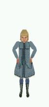 Greta's outfit made by Elstone