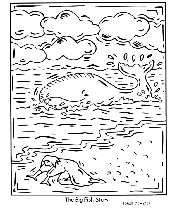 Jona Und Der Wal Ausmalbild Malvorlagen Gratis