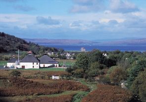 Isle of Arran Distillery overlooking Lochranza Bay
