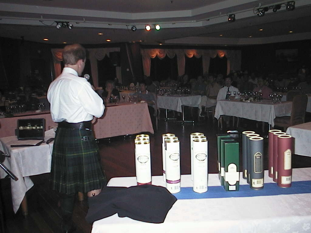 Morrison Bowmore Whisky Tasting at Lake Club, 13 April 2002