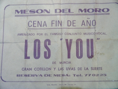 ACTUACION DE YOU EN MESON DEL MORO. NOCHEVIEJA