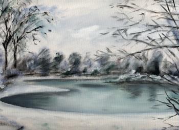 Battersea Park in Snow