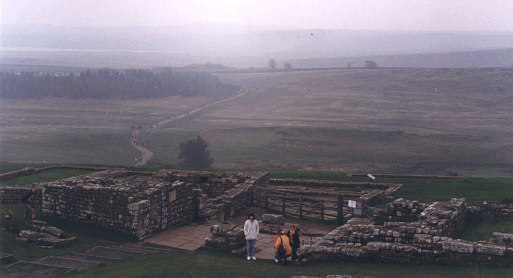 The view of the south gate from the Praetorium