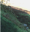 The view from the North West Angle Tower looking down the banking