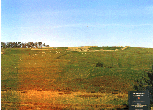 The view of Housesteads fort from the museum