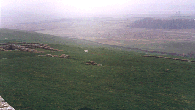 A grey miserable day looking at the Vicus facing South East