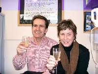 Paul and Tammy celebrate
