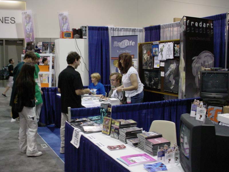 The Megatokyo and RealLifeComics Booth!