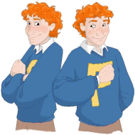 Fred and George Weasley by Tealin. Click to enlarge picture