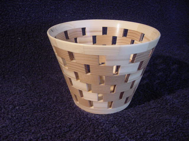 Open Segmented Bowl - Cedar & Pine