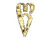 The letter "TS". Very sharp