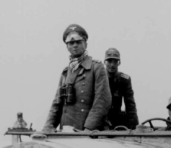 Rommel on inspection of the Atlantic Wall defenses.