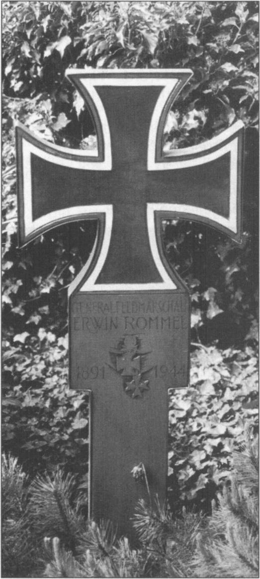 Rommel's headstone in the Herrlingen village church.