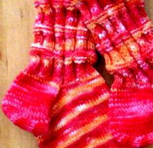 Kool-aid dyed wool socks