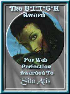 The Bitch Award for web perfection