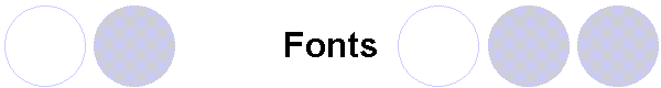 Fonts