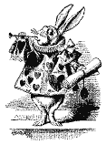 White Rabbit Dressed As Herald