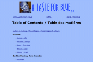 Taste for Blue
