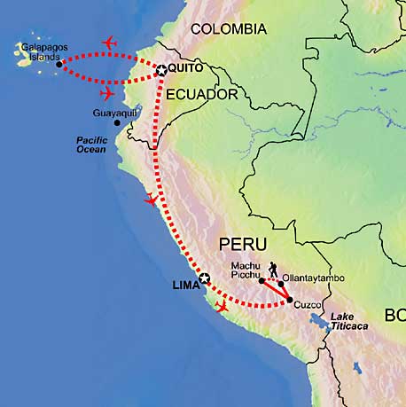 Our GAP part of the trip - Galapagos and the Inca Trail