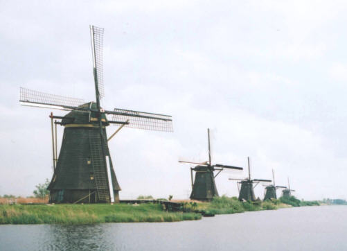 windmills, linderdijk