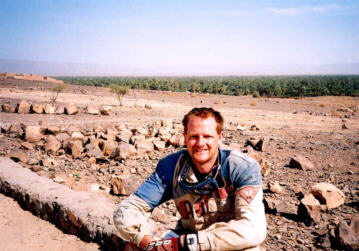me, above the date palms of the draa valley