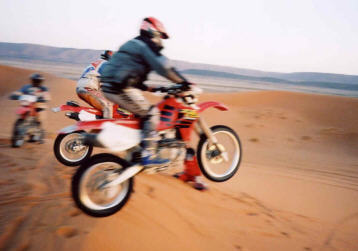 playing in the sand