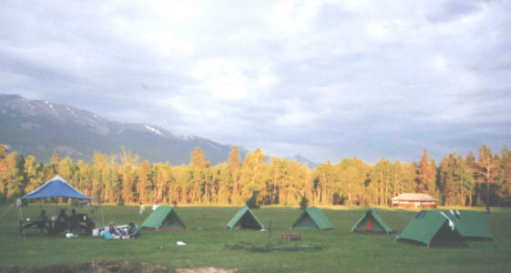 camping, jasper