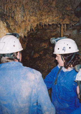 caving