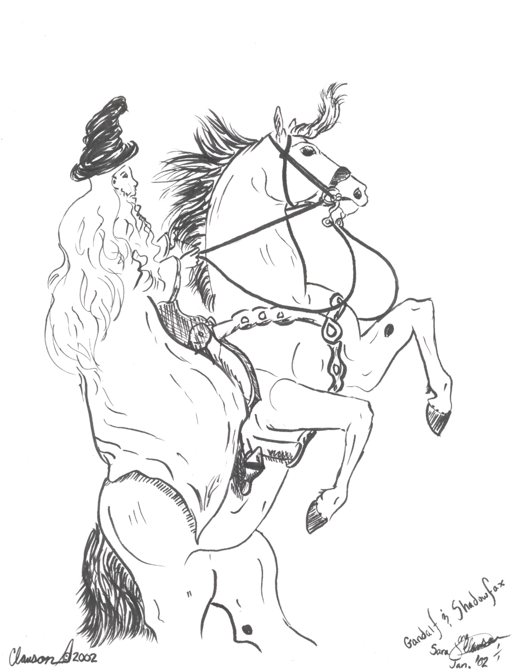 After Gandalf rides Shadowfax in Fellowship of the Ring, Shadowfax won't let any other man near him