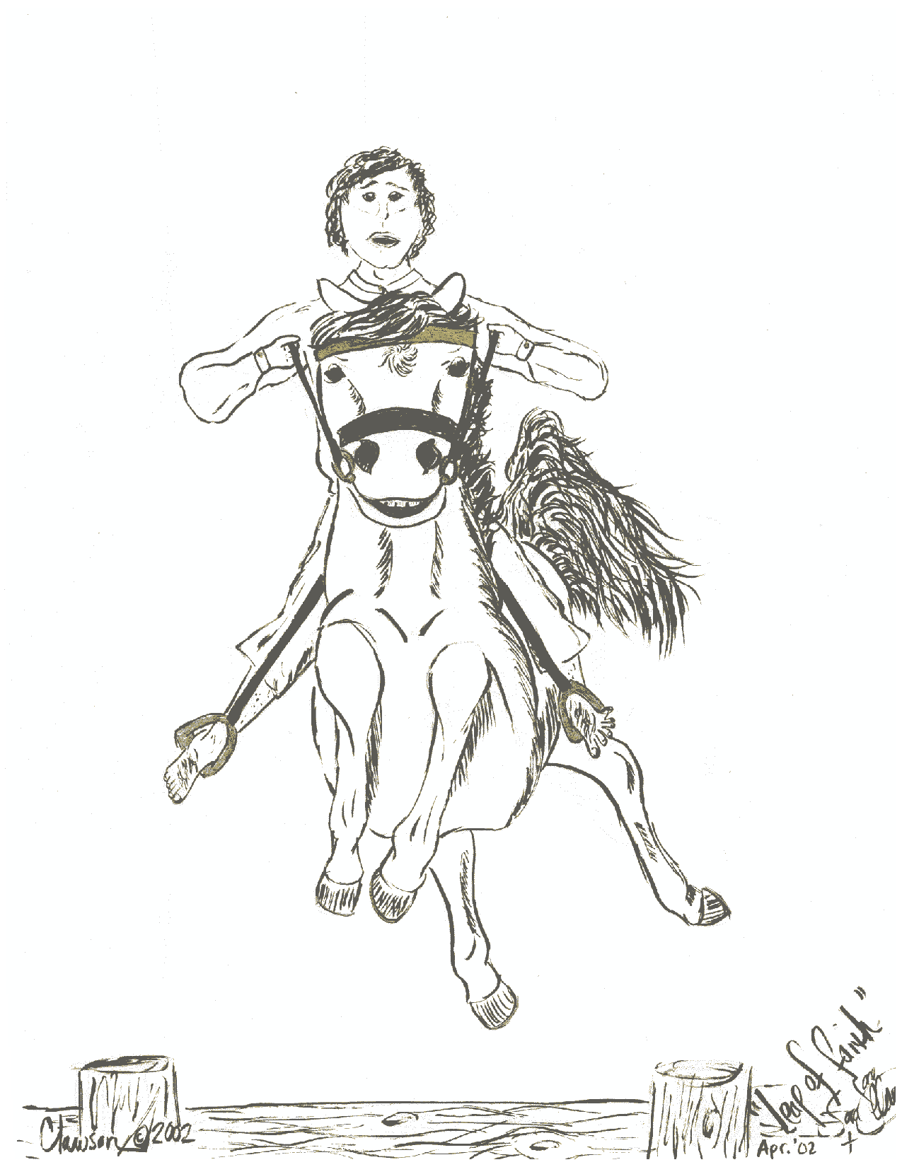 I wouldn't want to be atop this pony!