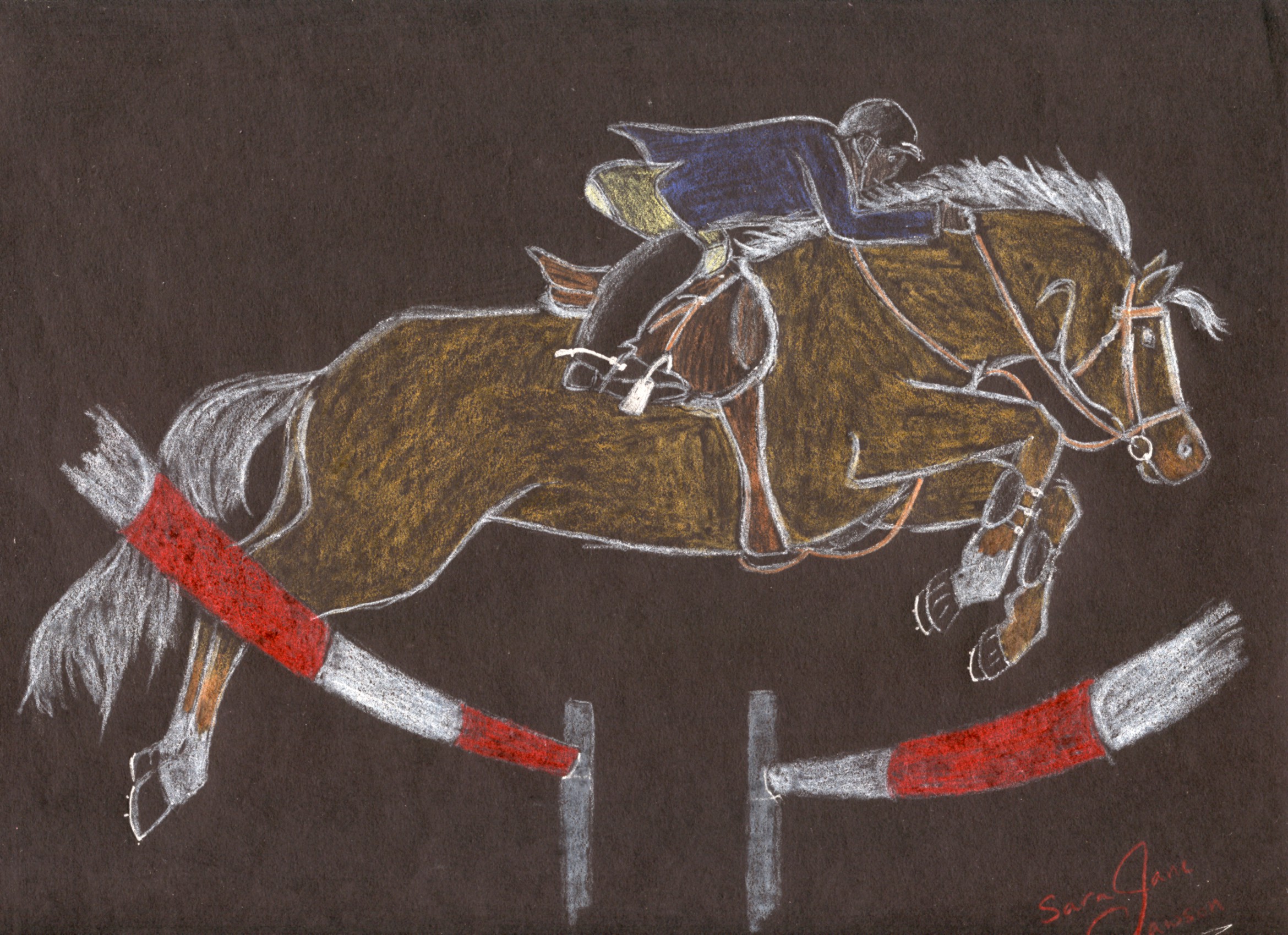 Can't you imagine this as the logo for the Sedgefield Stables Equestrian Team?