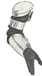 A conceptual drawing of a Cylon arm by Andrew Probert