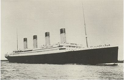 Titanic departing