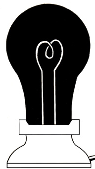 glowing bulb