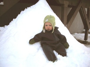 You would think an Alaskan baby would enjoy the snow more than I do...