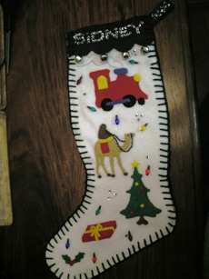 Gram & Mom made this stocking for me
