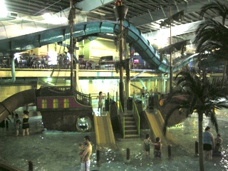 Look at the cool pirate ship to play in at the Waterpark!