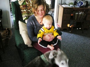 I had fun playing with Luka and Sammy!