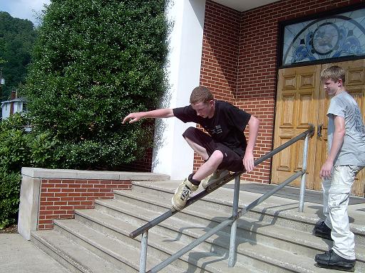Patrick&nbsp;Duty&nbsp;ACIDZ&nbsp;A&nbsp;HandRail&nbsp;At&nbsp;A&nbsp;Church