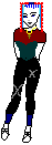 I like this one. It's a gothic one. I tried to make it as gothic as I could. The hair turned how good, although it didn't come out relistic. I just can't make it relistic. I like how the X's and the cross necklace came out. I hope you guys like it. I added laces, and the pants look like tights, I know. I love the socks. They're cute. It looks like a baseball player. It's soo cute.
