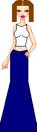 This one I just drew the shirt and a skirt and the hair. I really just drew the clothes on. It looks okay.