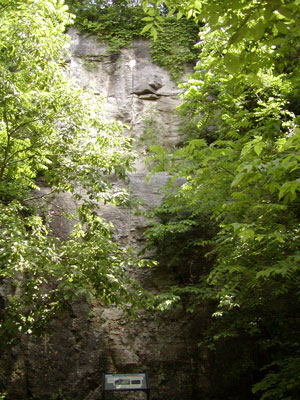 limestone cliff