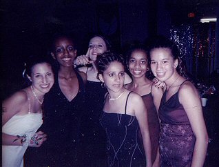 L to R.. Danielle, Samaa, Me (Yelling at John because he was taking the picture upside-down.. LOL..), Bianca (What is she looking at..?), Anuja and Haley. =)  This is the only picture I actually took in the dance.
