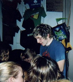 Kenny from TSL right after their performance.  LOOK AT THE ASSHOLE BOX.  Isn't that great?!