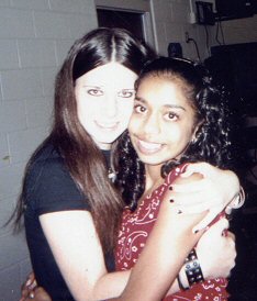 Me and Anuja on the last day of school last year.