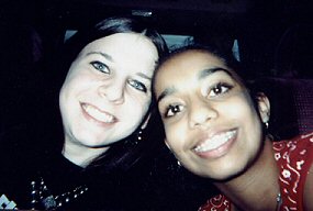 Me and Anuja over the summer.