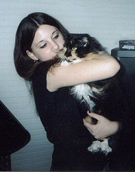 Me and Candy!  Yay.  At my mom's, tho.