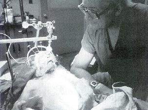1970s: Robert White with monkey after head transplant (JPG)
